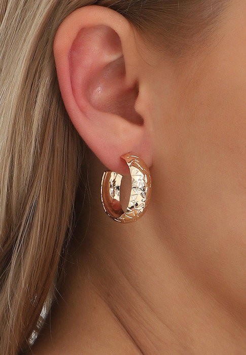 Heliophilia Silver Pendientes Dorados YDKP2036